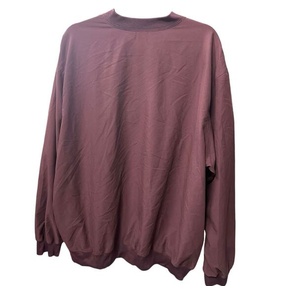 L.L. Bean Mens Mauve V Neck Pullover Sweatshirt Classic Outdoor Size XL - Picture 3 of 8